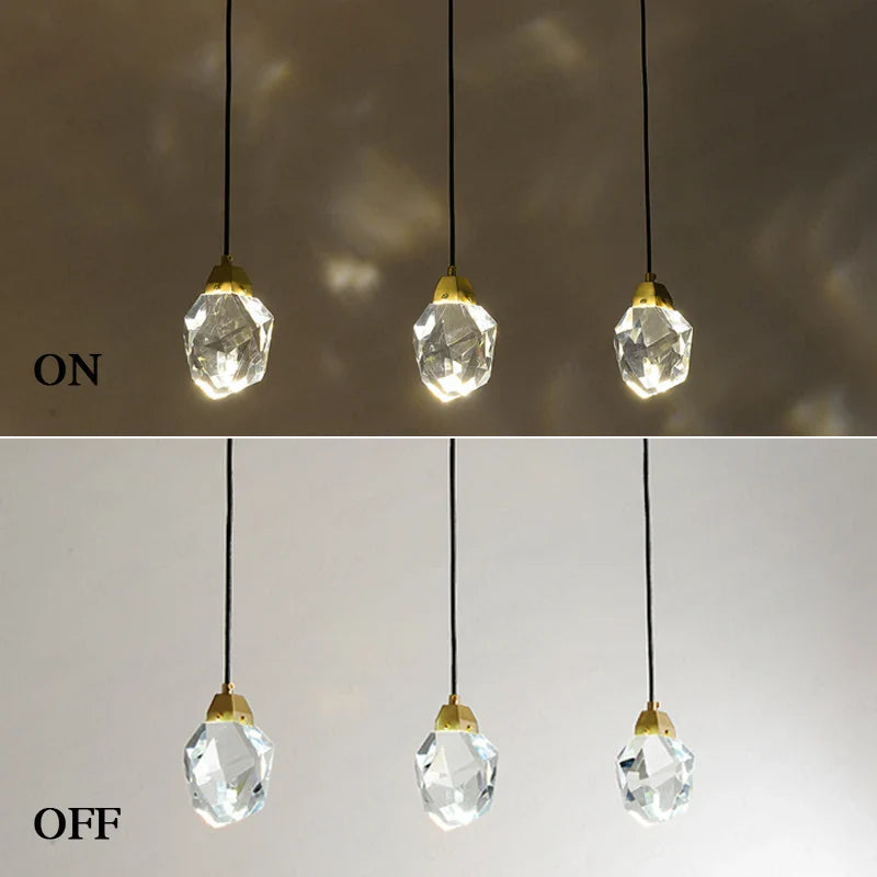 Afralia™ Crystal Copper LED Wall Lamp for Bedroom and Stairs
