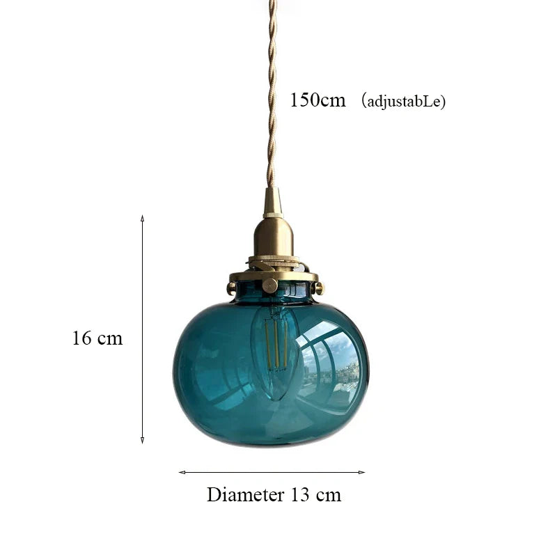 Afralia™ Modern Japanese Style Glass Ceiling Chandelier LED Pendant Lights