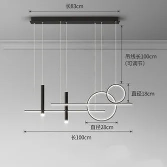 Afralia™ Scandinavian Style LED Pendant Lights for Home Decoration and Indoor Lighting.