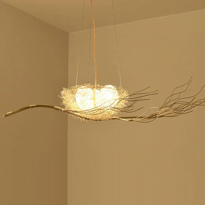 Afralia™ Bird's Nest LED Pendant Light for Dining Room, Cafe, Bar, Restaurant Decor