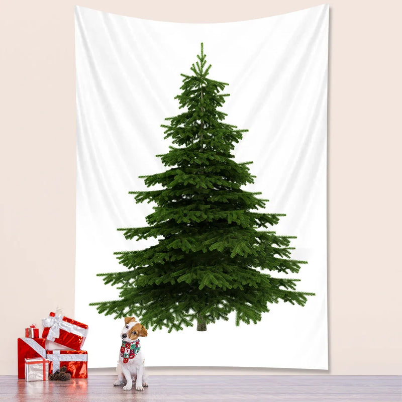 Afralia™ Christmas Tree Bedroom Tapestry Wall Decor Bohemian Mattress