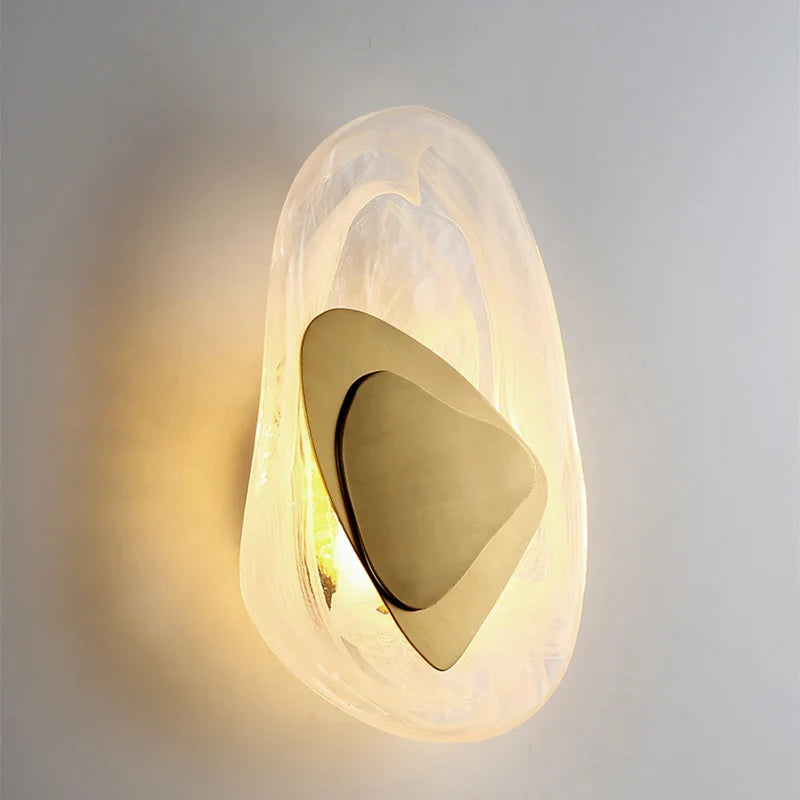 Afralia™ Golden LED Cloud Wall Lamp for Bedroom and Living Room Decor