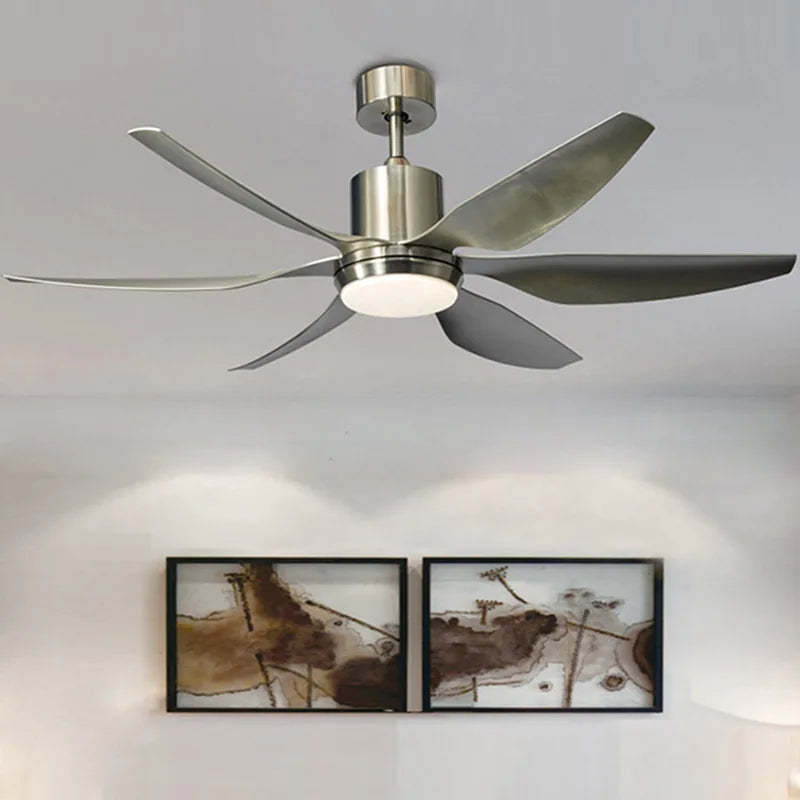 Afralia™ 66" Nordic Industrial Ceiling Fan with LED Light and Remote Control