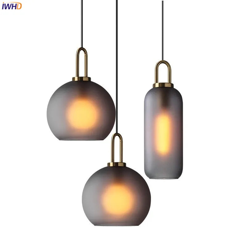 Afralia™ Glass Ball LED Pendant Light - Modern Hanging Lights for Home, Restaurant, Cafe