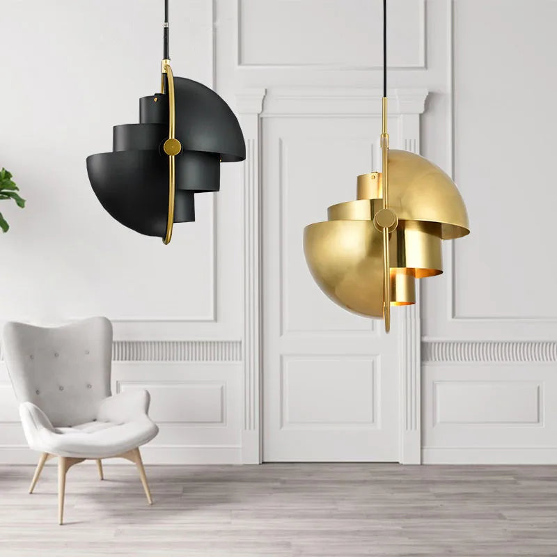 Afralia™ Sphere Pendant Chandelier Iron Gold Hanging Light - Modern Design