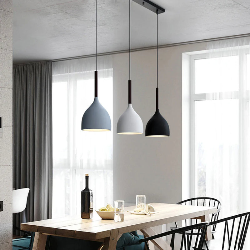 Afralia™ Modern Nordic Pendant Lights Retro Industrial Loft Lamp Kitchen Hanging LED