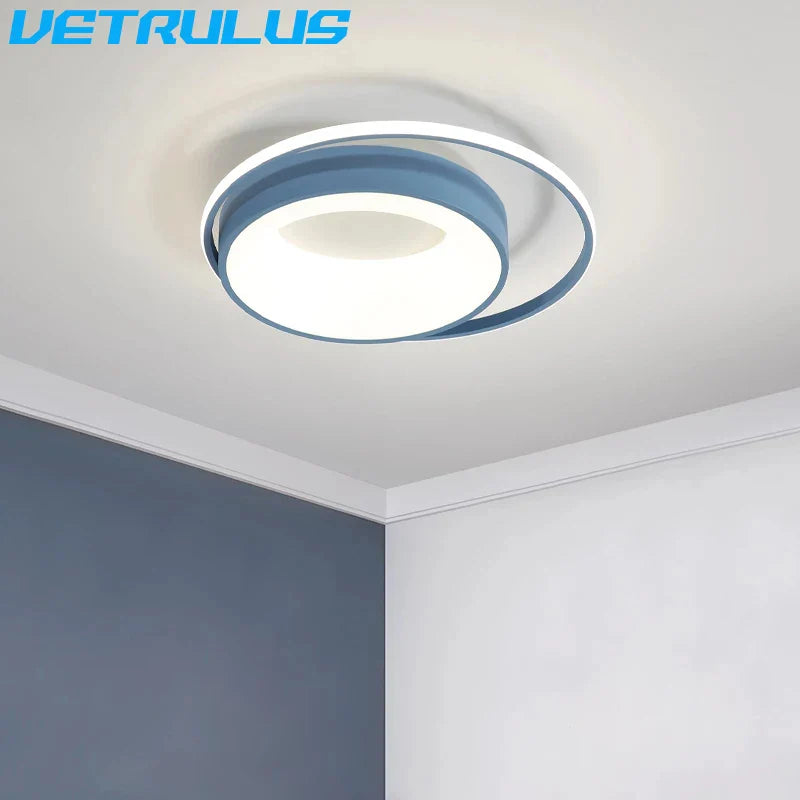 Afralia™ LED Chandelier Light for Living Dining Room, Modern Acrylic Surface Mounted Fixture