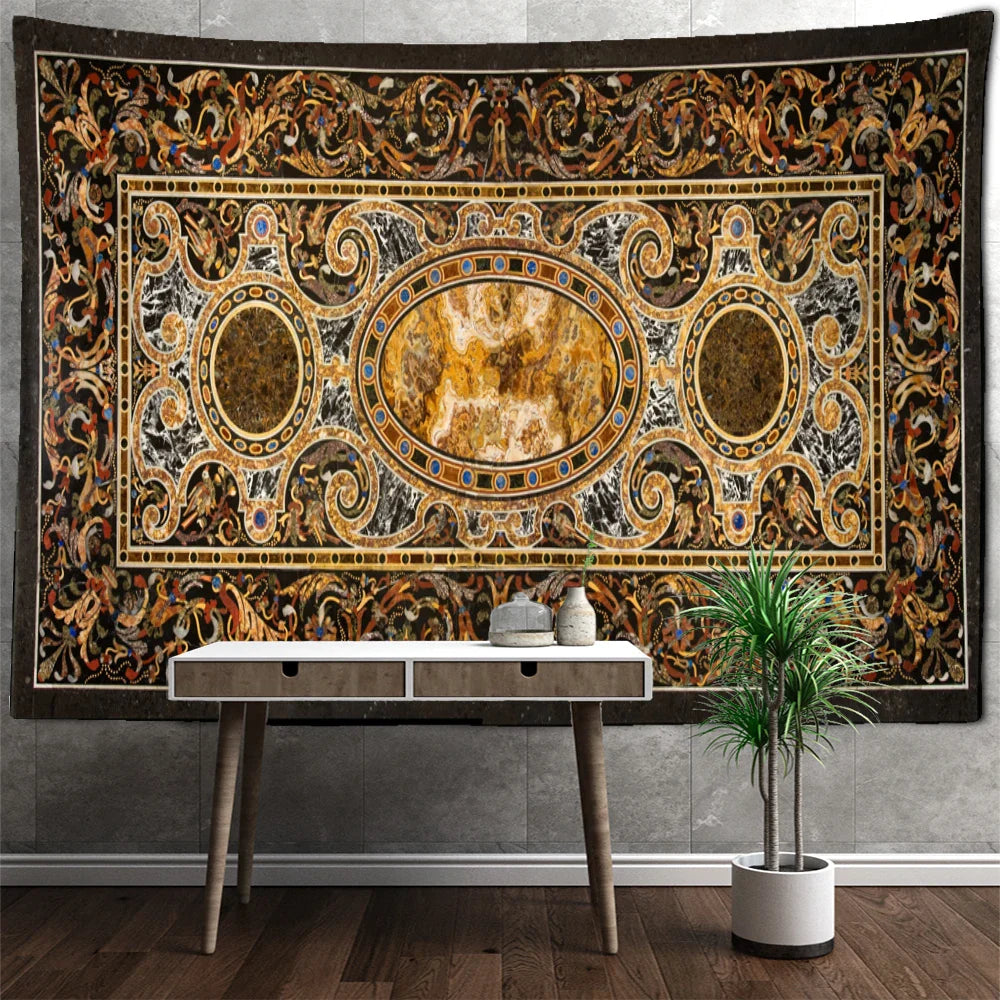 Afralia™ Bohemian Style Astrology Tapestry Wall Hanging Hippie Room Decor