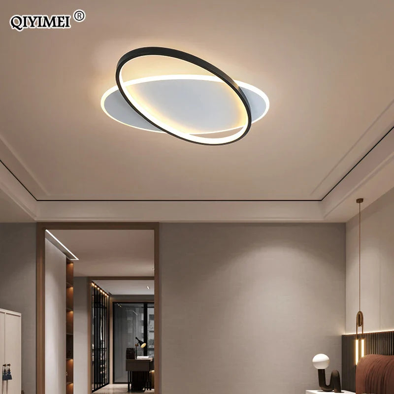 Afralia™ Modern LED Ceiling Lights: Bedroom Study Living Room Round Luminaria Lustres