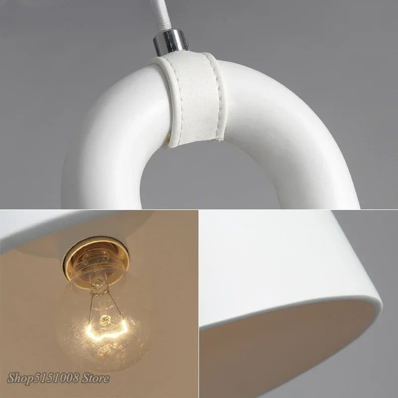 Afralia™ Modern Bell Pendant Light | Resin Fixtures Dining Room Hanging Lamp