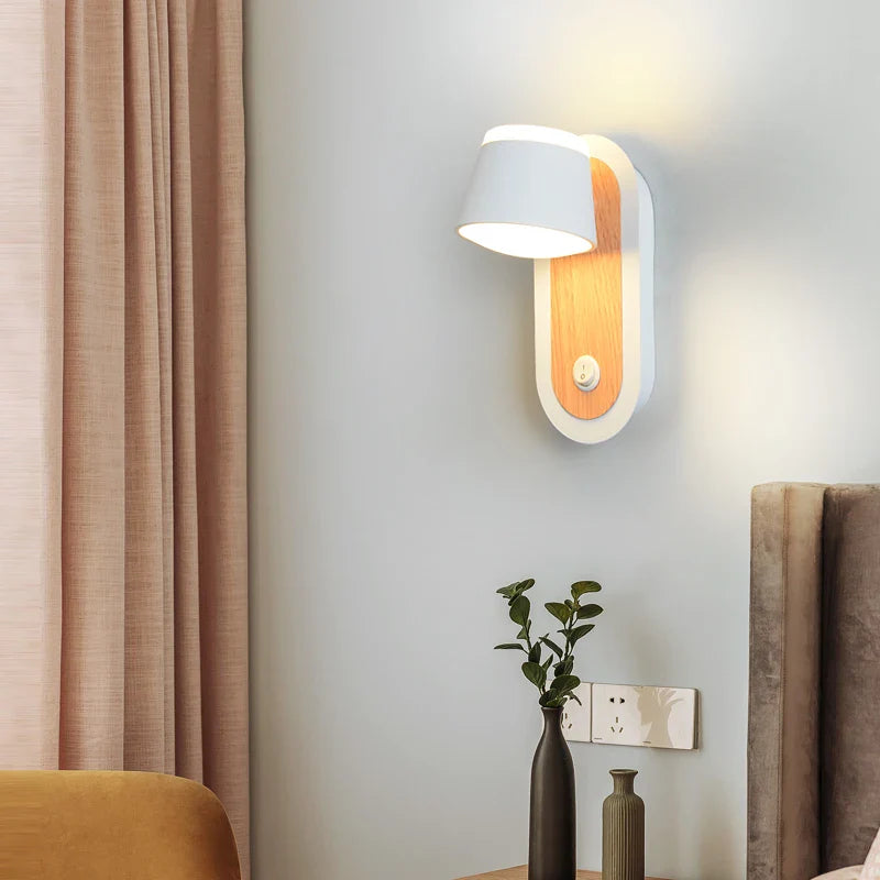 Afralia™ Adjustable Wall Lamp: Modern & Creative LED Bedside Light for Living Room & Bedroom