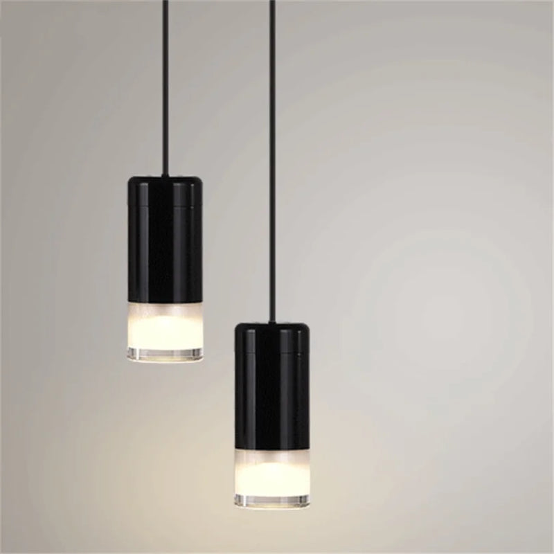 Afralia™ Black Rope DIY Pendant Lamp Modern LED Ceiling Hanging Light Fixtures NordiLux Living Room