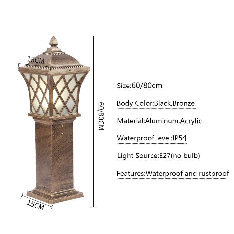 Afralia™ Outdoor Lawn Lamp: Waterproof Garden Lighting for Courtyard, Villa, and Path