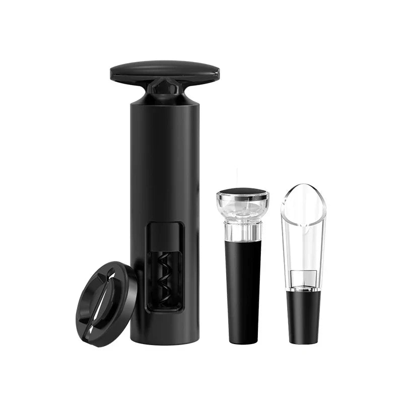 Afralia™ Wine Opener Set - Corkscrew, Stopper & Pourers Kit