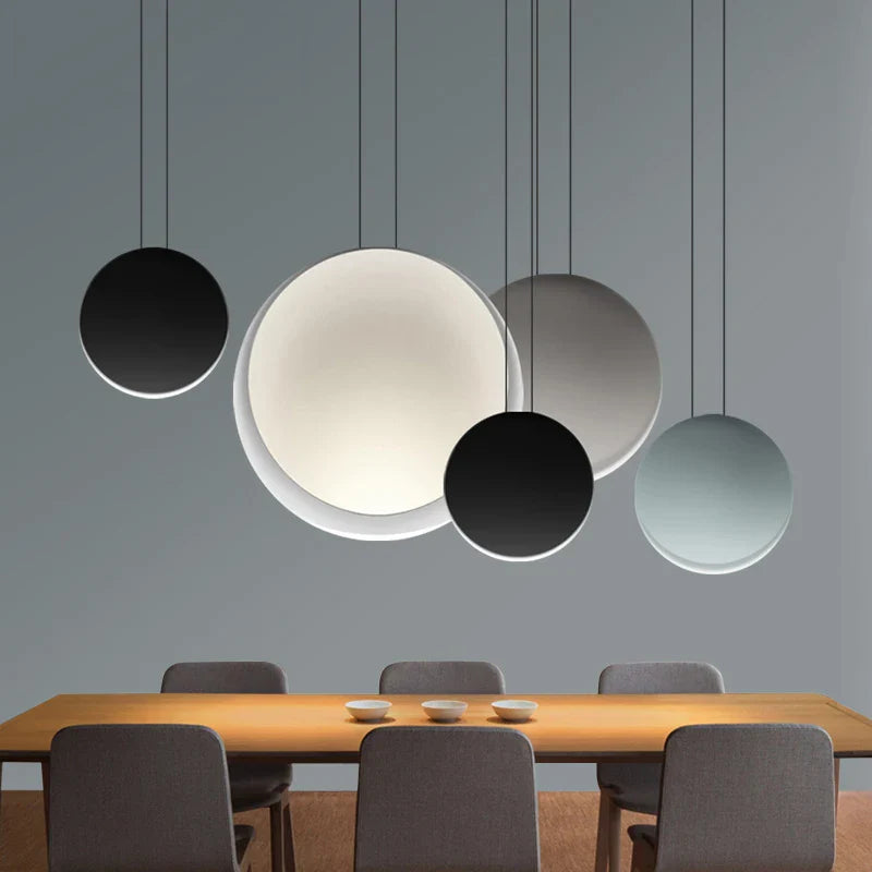 Afralia™ Scandinavian Moon Crescent Chandelier, Minimalist Kitchen Island Pendant Lamp
