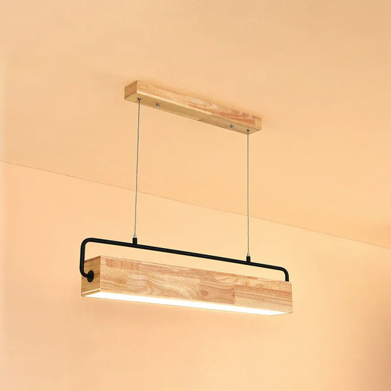 Afralia™ Nordic Wood LED Pendant Lights for Modern Living Spaces