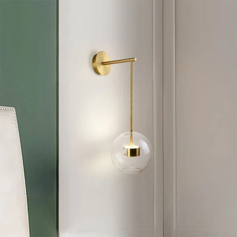 Afralia™ Adjustable Direction Simple LED Wall Light - Nordic Gold Iron Art Wall Lamp