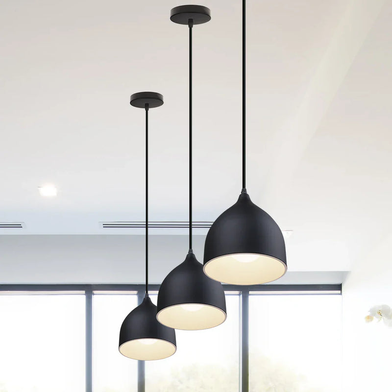 Afralia™ Aluminum LED Pendant Light for Kitchen Bedroom Living Room - Modern Nordic Design