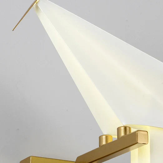Afralia™ Love Bird LED Wall Sconce Iron Acryl Wall Light for Bedroom Corridor