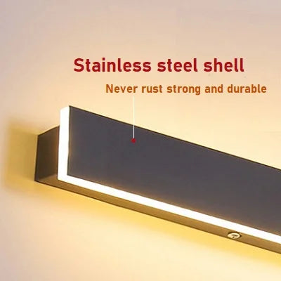 Afralia™ Stainless Steel Light-Control Wall Lamp, Outdoor IP65, Modern Design