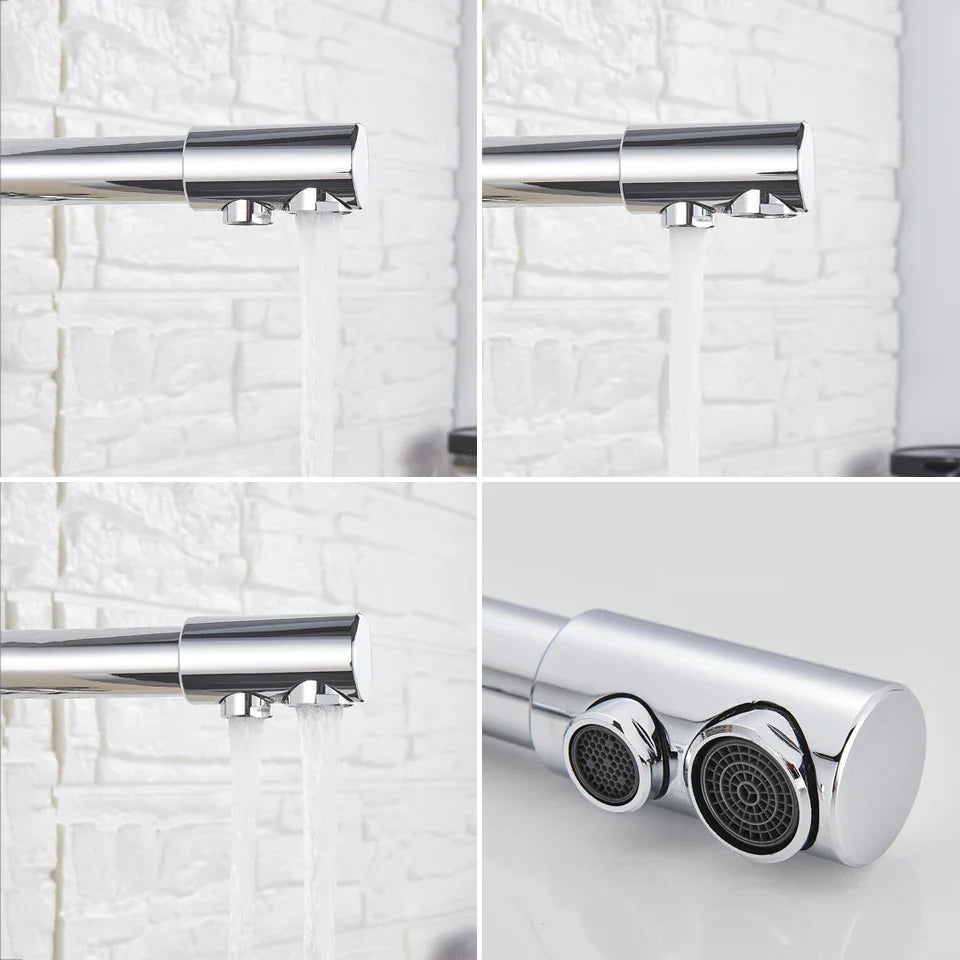 Afralia™ Rotatable Water Filter Kitchen Faucet with Drinking Water Tap
