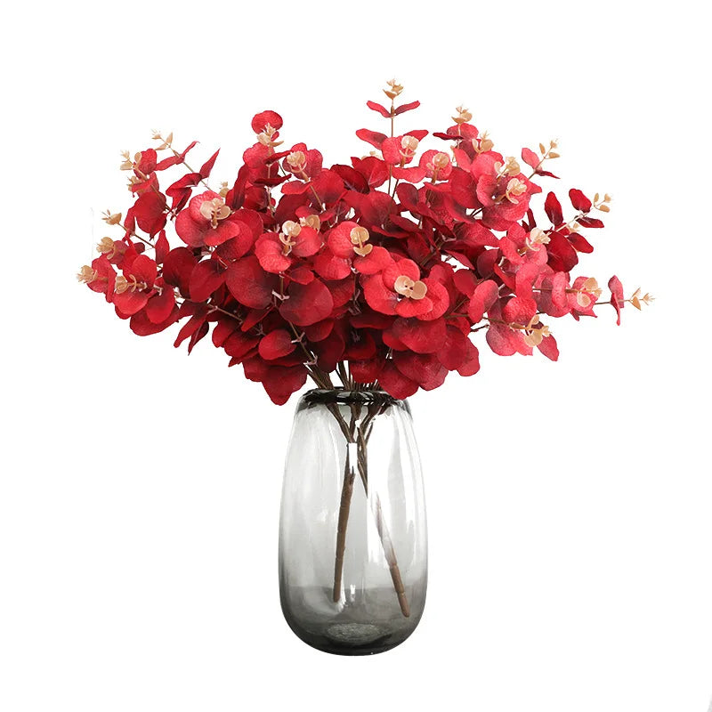 Afralia™ Eucalyptus Flower Arrangement Material for Plant Wall with Big Handle & Bundled Plastic