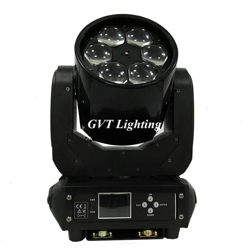 Afralia™ Mini Bee Eye 6 LED Moving Head Wash Light Zoom Beam Stage Projector