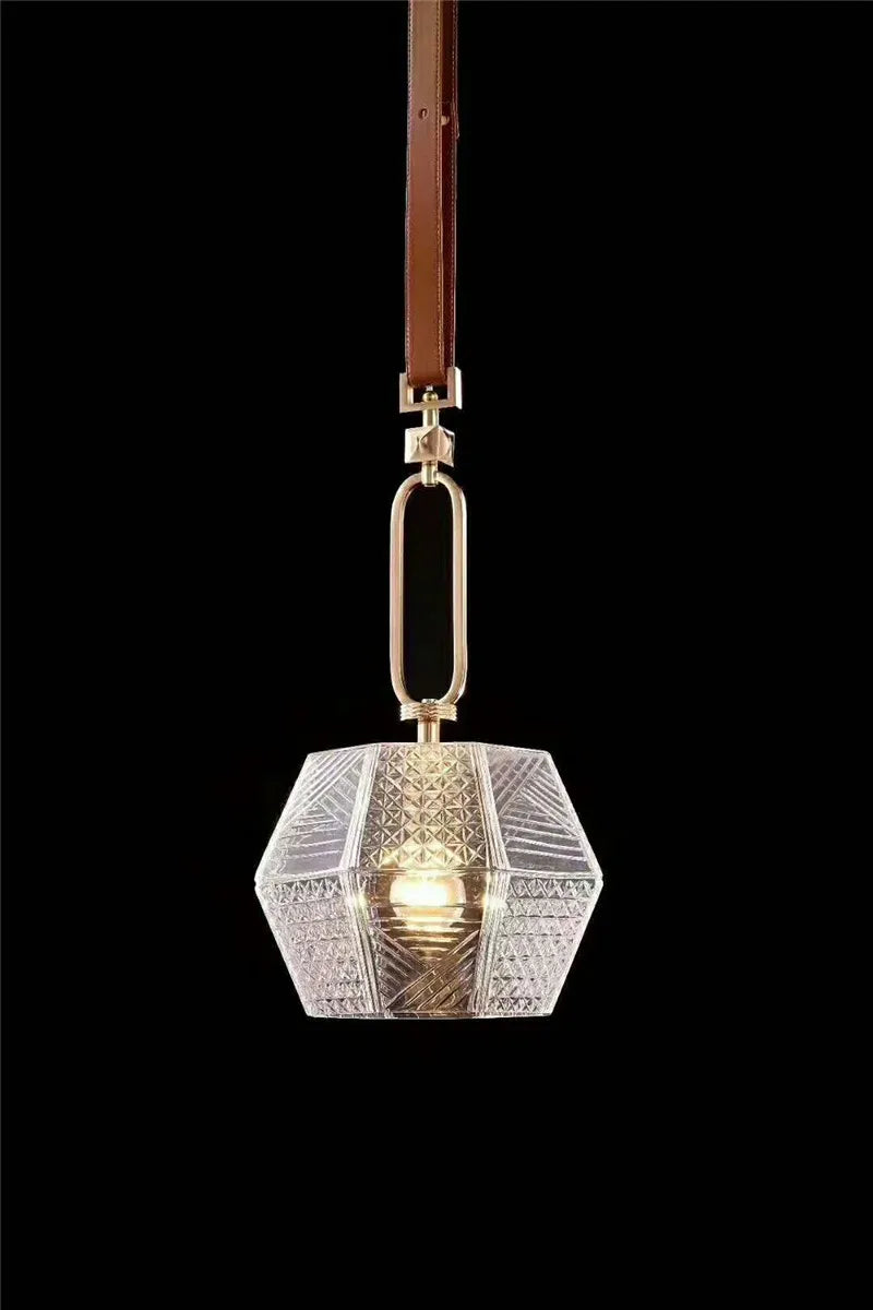 Afralia™ Glass Pendant Lamp: Modern Chic Bedroom Kitchen Lighting Fixture