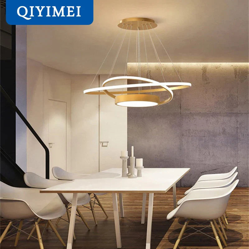 Afralia™ Modern LED Pendant Lights for Dining Living Room Kitchen - Indoor Hanglamp Fixtures