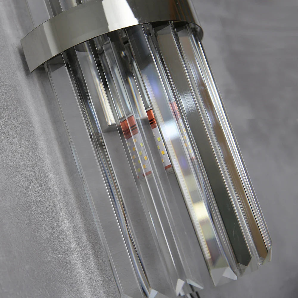 Afralia™ Crystal Golden Wall Lamp: Luxury American Country Light for Home, Hotel, and Office