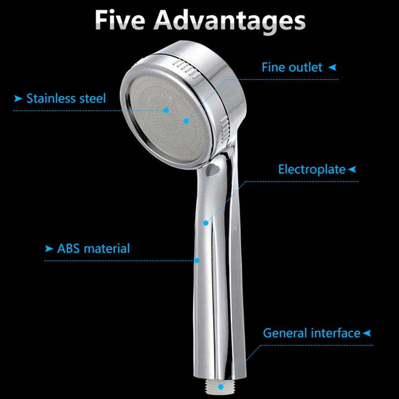 Afralia™ High Pressure Shower Head Water Saving Massage Nozzle Handheld Shower Head