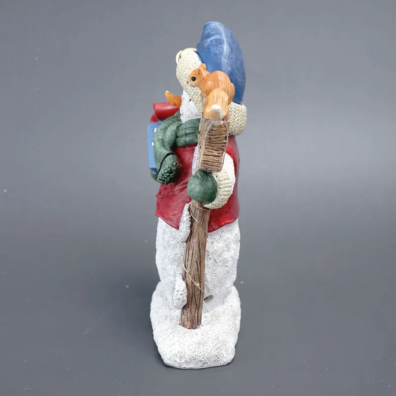 Afralia™ Snowman Figurines: Charming Door Greeter Christmas Decor for Home & Garden