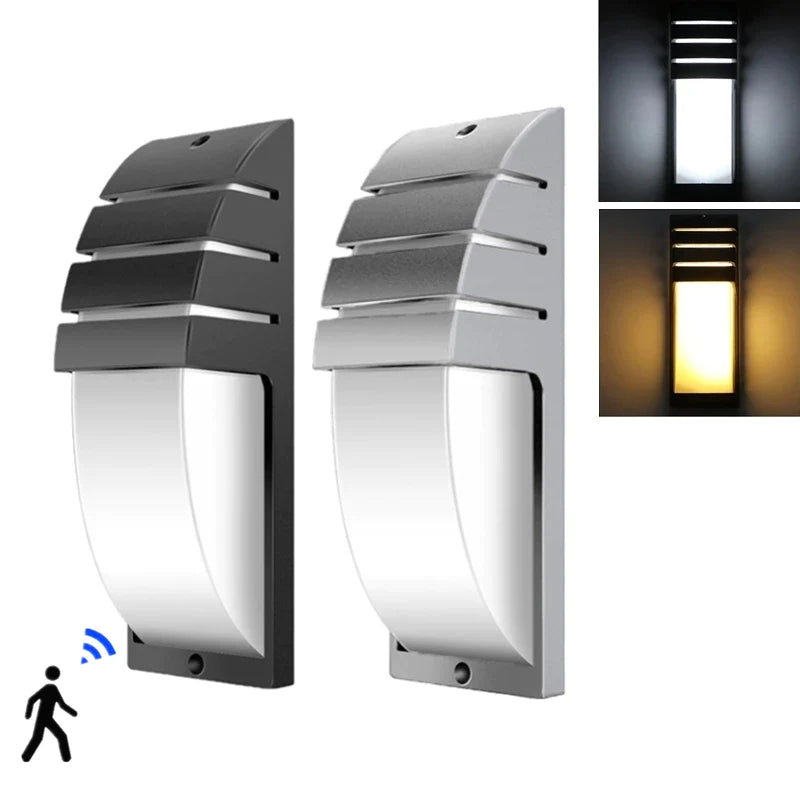 Afralia™ Outdoor LED Wall Lights with Radar Motion Sensor, Waterproof IP65, Garden Porch Decor