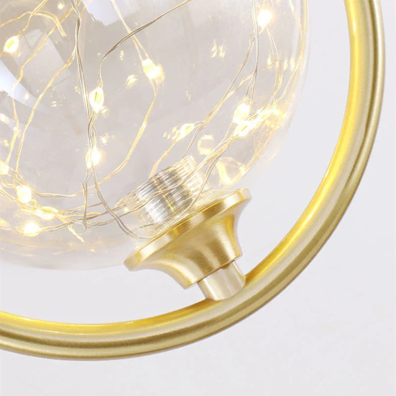 Luxury Glass Ball Pendant Light for Modern Decor by Afralia™