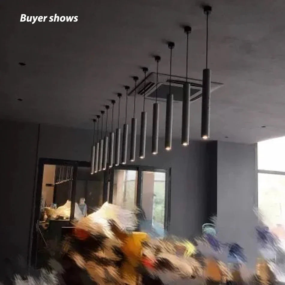 Afralia™ Nordic Cement Chandelier for Bedroom, Bar, and Cafe Lighting