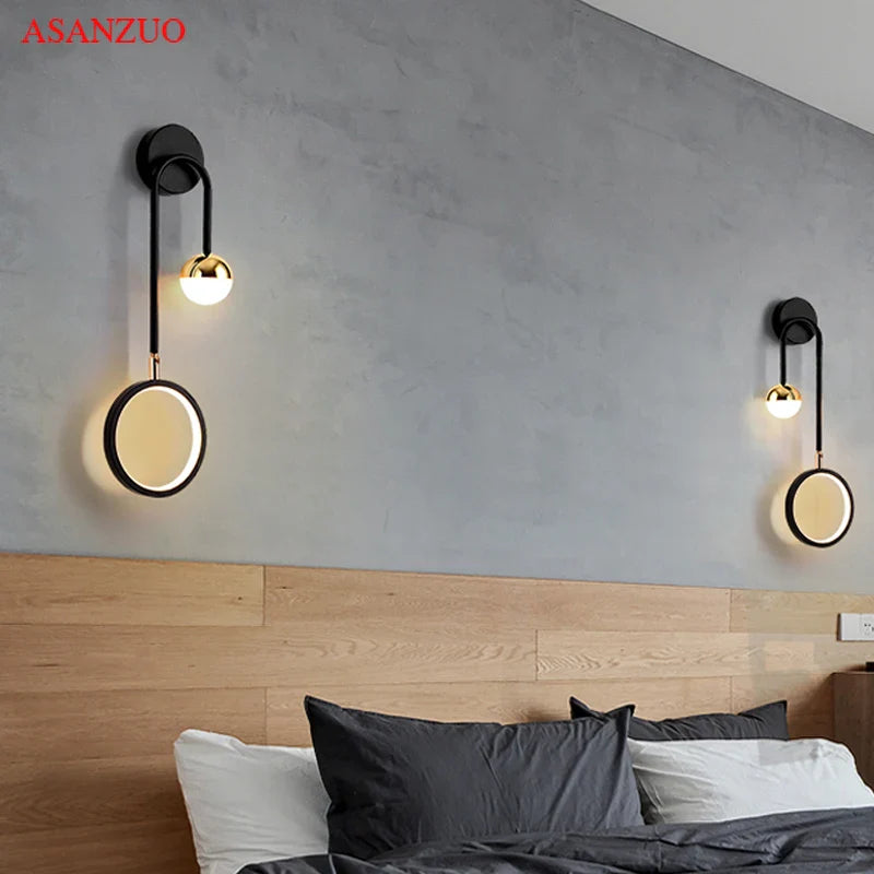 Afralia™ Modern LED Wall Light for Bedroom and Living Room Decor