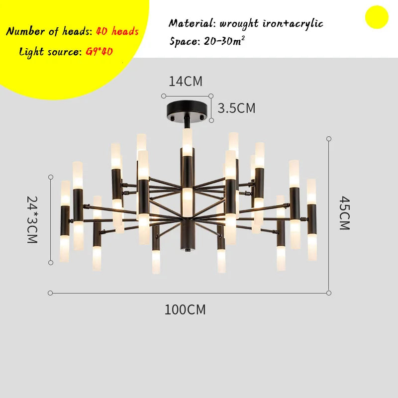 Afralia™ Nordic LED Pendant Chandelier: Modern Home Decor Light Fixture for Living Room, Bedroom & Restaurant