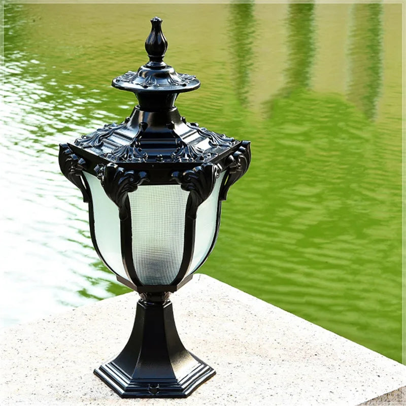 Afralia™ Outdoor Retro Wall Light - Waterproof Pillar Post Lamp for Home Garden