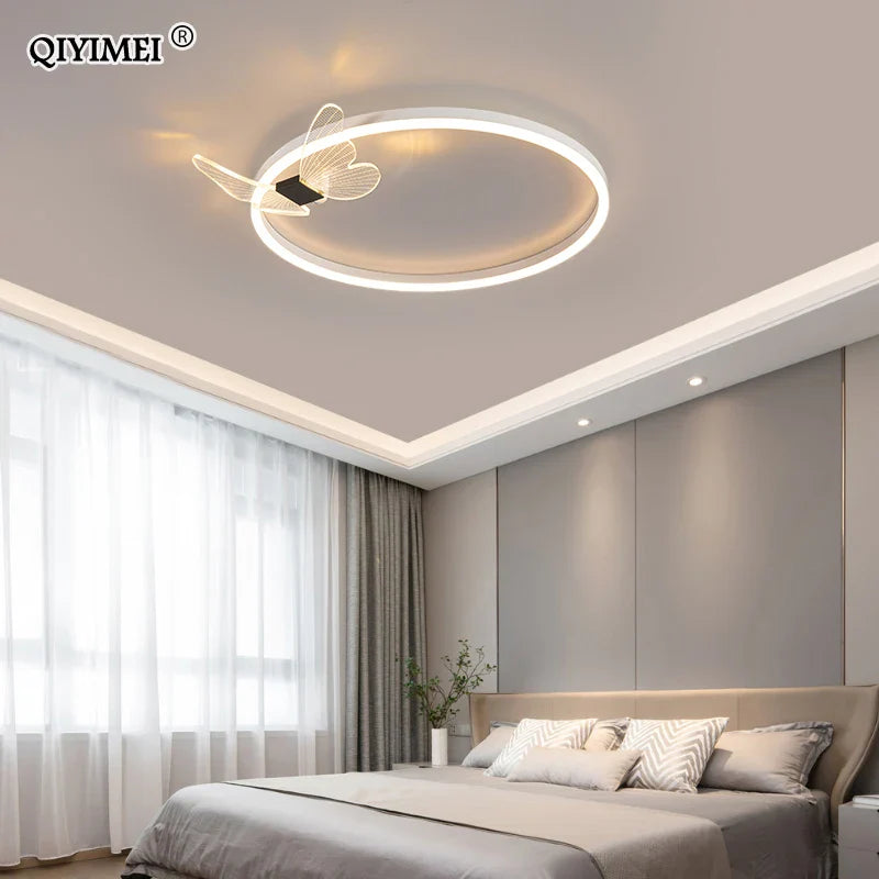 Afralia™ LED Chandelier: Modern Indoor Lighting for Bedroom, Study, Living Room - Luster Lamps