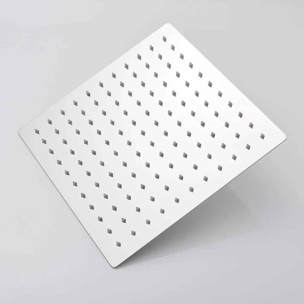 Afralia™ Chrome Shower Arm Mount Bracket for Bathroom Shower Head - G1/2 Fixed Pipe Holder