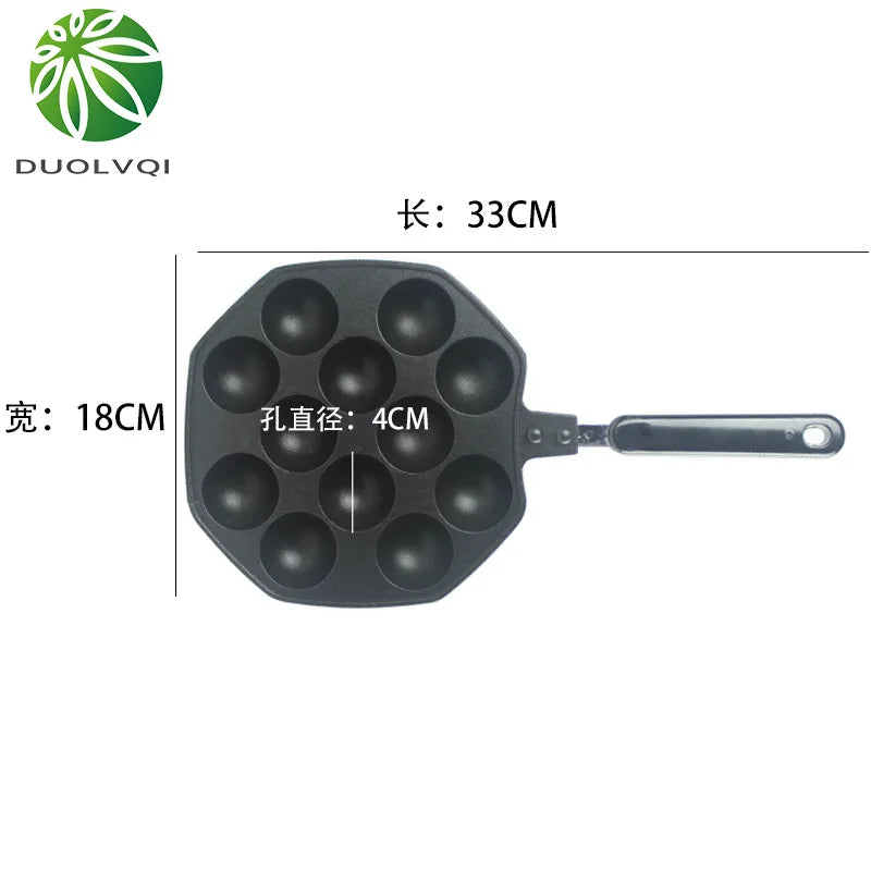 Afralia™ Octopus Baking Pan: Takoyaki Maker with 12 Cavities
