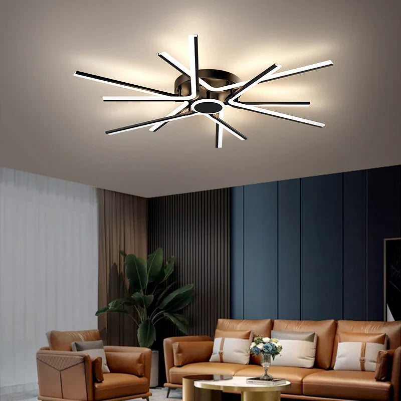 Afralia™ Modern LED Chandeliers for Bedroom Hall Dining Study Room Indoor Lighting