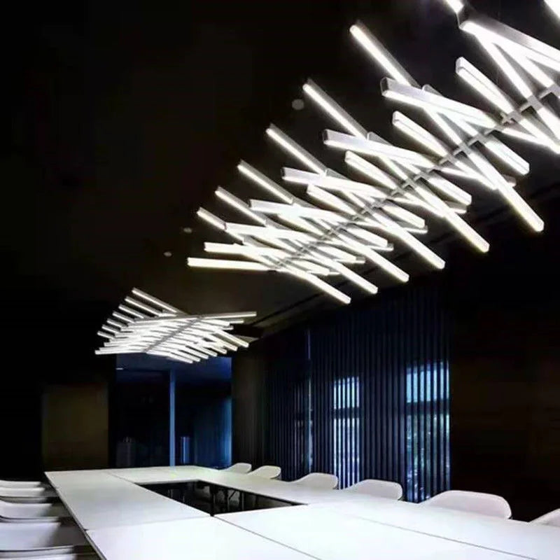 Afralia™ LED Chandelier: Modern Art Pendant Lighting for Living Room, Dining Room, Office & Bar