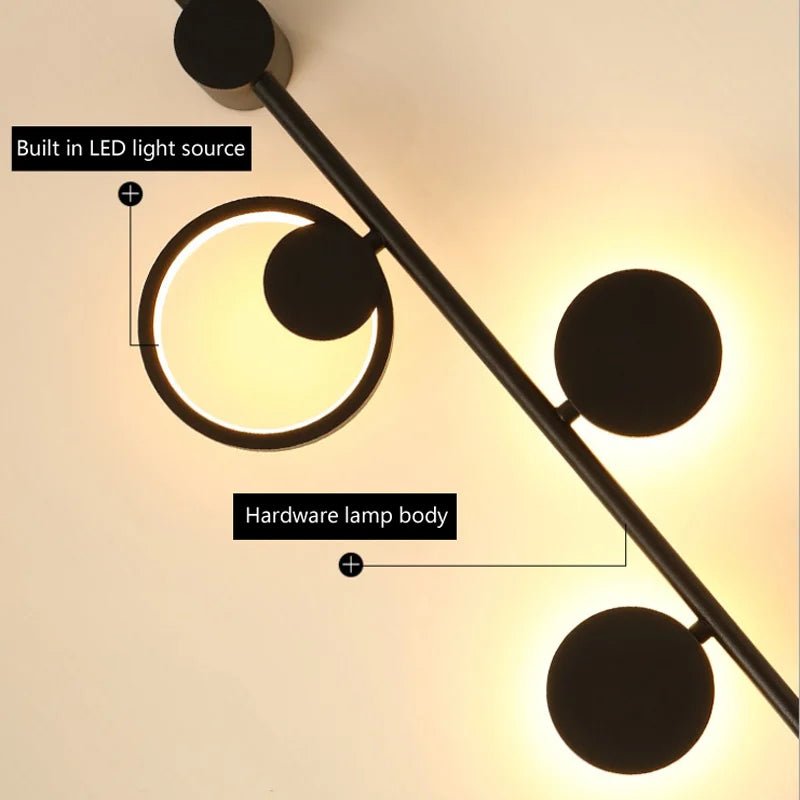 Afralia™ Modern LED Wall Lamp for Living Room, Bedroom, Corridor - Nordic Design