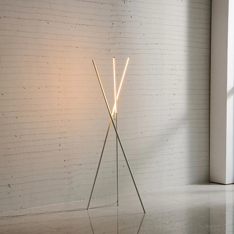 Afralia™ Trident Floor Lamp: Modern Designer Decor Standing Lamp for Living Room & Bedroom