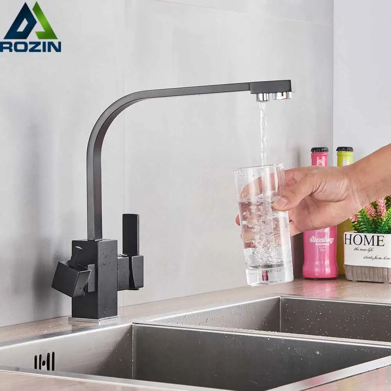 Afralia™ Beige Purity Kitchen Faucet with Purification Function