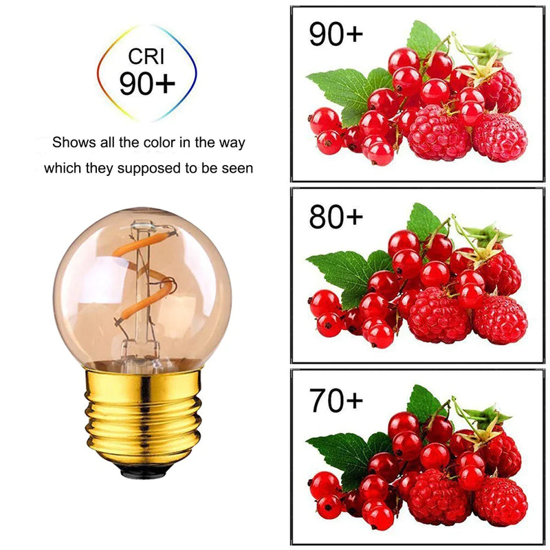 Afralia™ Spiral Filament LED Light Bulb G40 1W Dimmable E26 E27 2200K 10W Equivalent