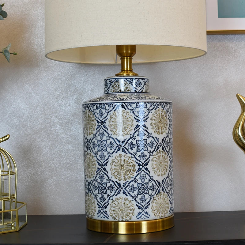 Afralia™ Ceramic Table Lamp: Modern Chinese Style Vase Design for Living Room or Bedroom