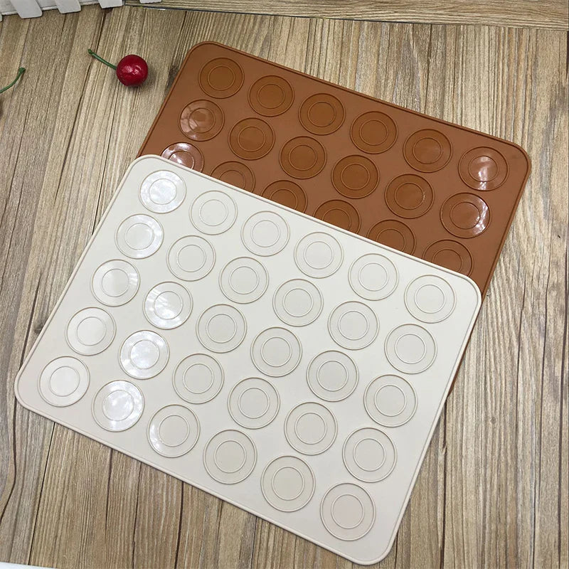 Silicone Macaron Baking Mat 30-Cavity Mold by Afralia™: DIY Pastry Oven Sheet