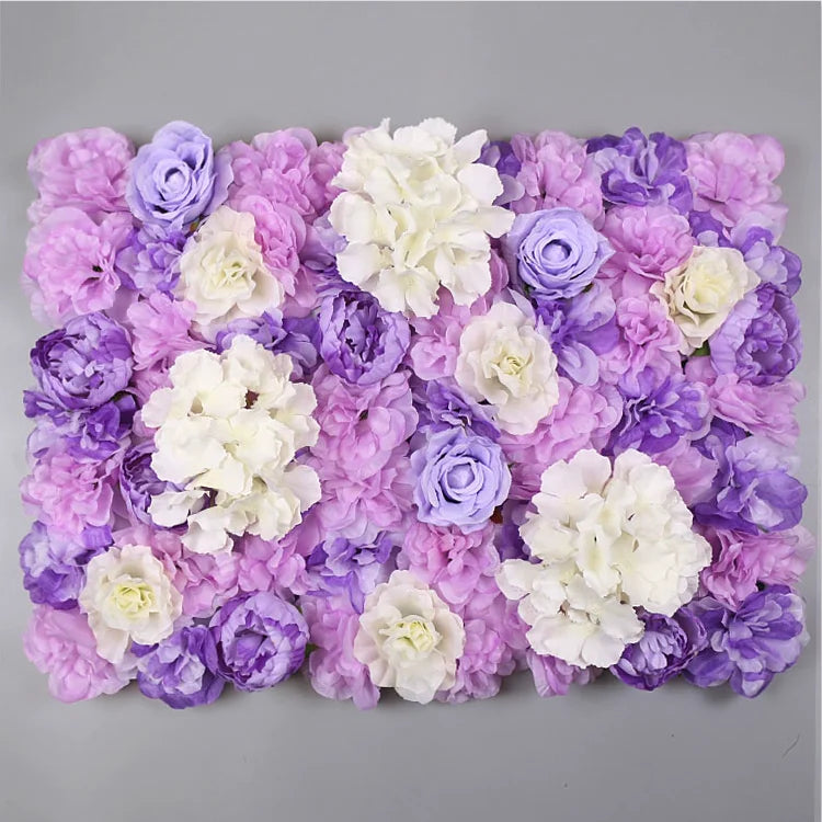 Afralia™ Silk Rose Fake Flower Wall Wedding Decoration Romantic Home Decor